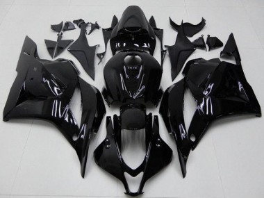 Best 2009-2012 Glossy Black Honda CBR600RR Bike Fairing Kit UK